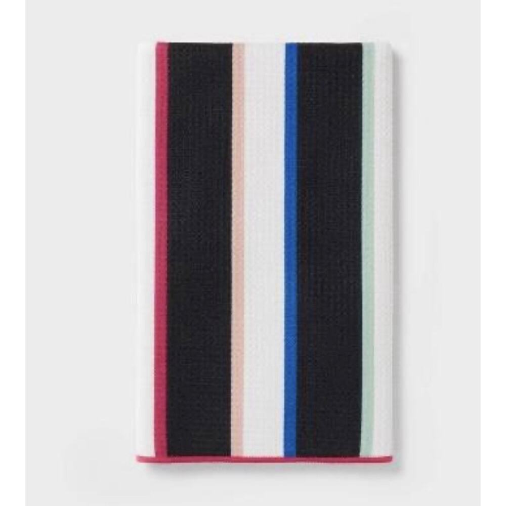 Room Essentials Waffle Bold Striped Hand Towel Multicolor 16”x26”